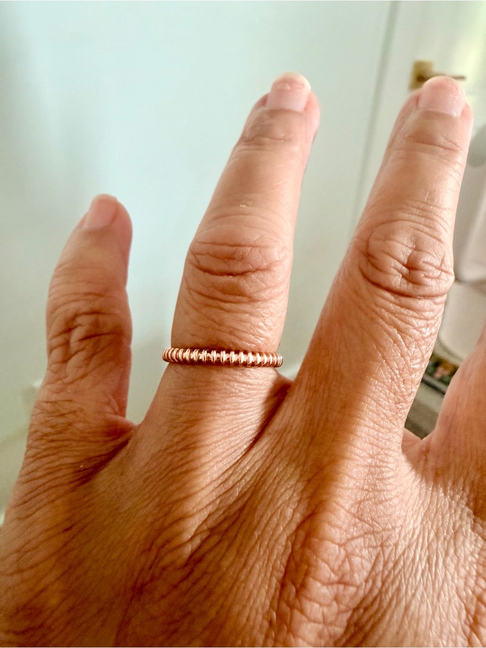 10K Rose Gold Stackable Wedding Ring